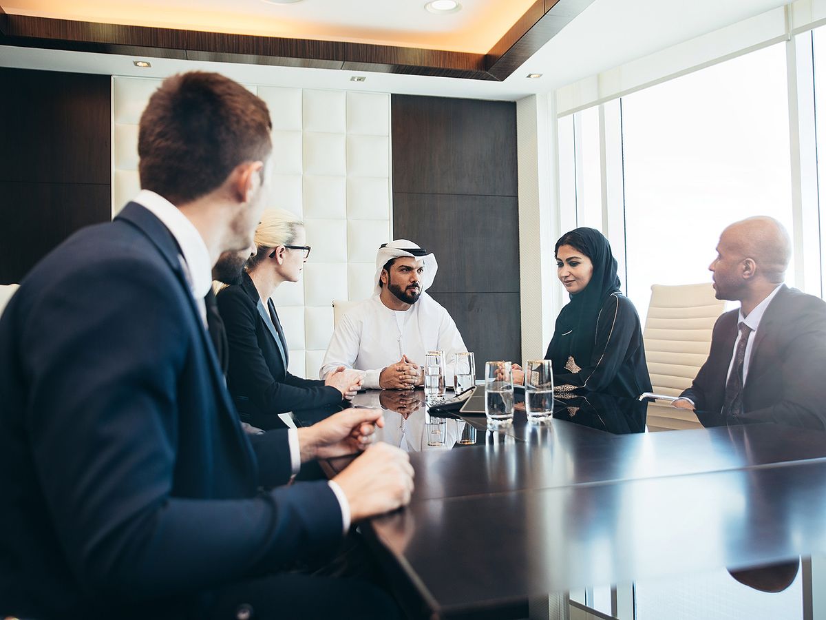 Business meeting in the UAE