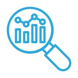 How It Works icon - results analysis and reporting